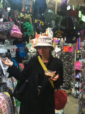 Image of Christina in a shop in NYC.